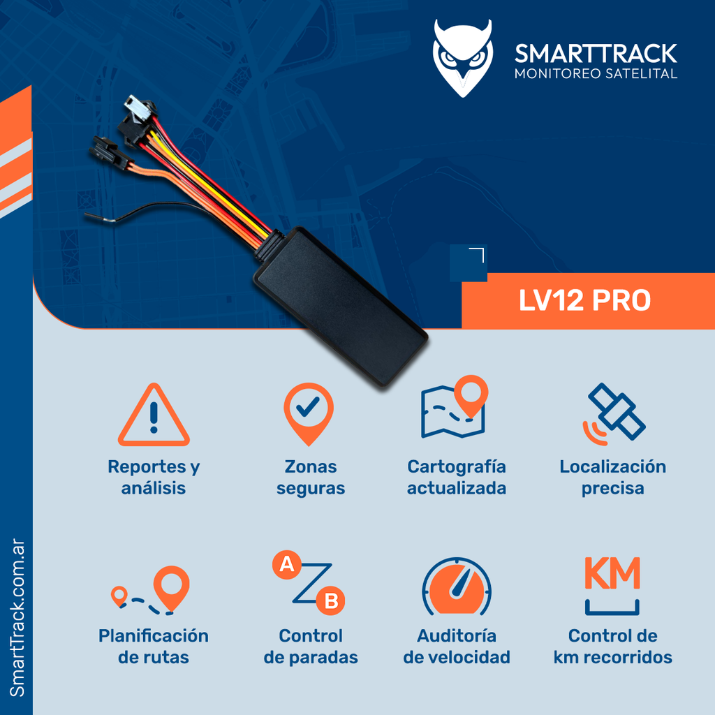 Smarttrack GPS LV12 PRO - Funciones